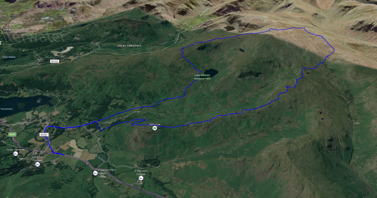 Blea Rigg Difficulty Blea Rigg, Sergeant Man, High Raise, Calf Crag, Gibson Knott & Helm ...